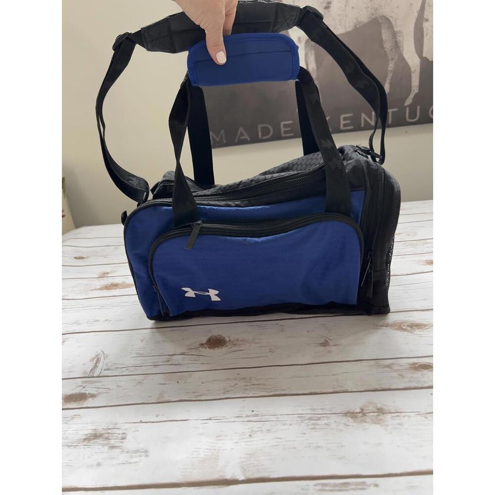 Under Armour Blue and Black Duffel Bag‎
